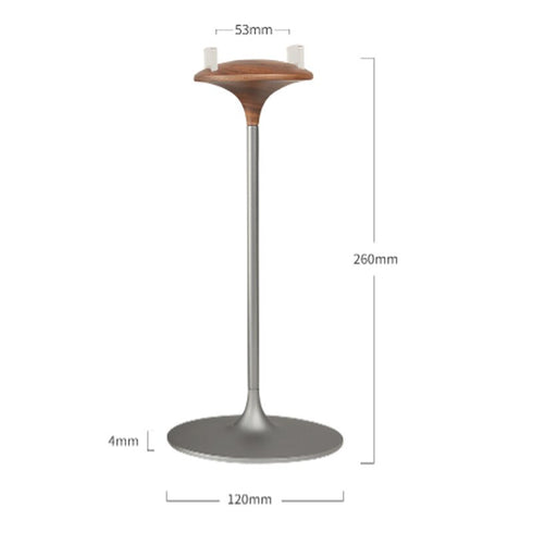 Suporte para Headphone Bone Wood em Alumínio